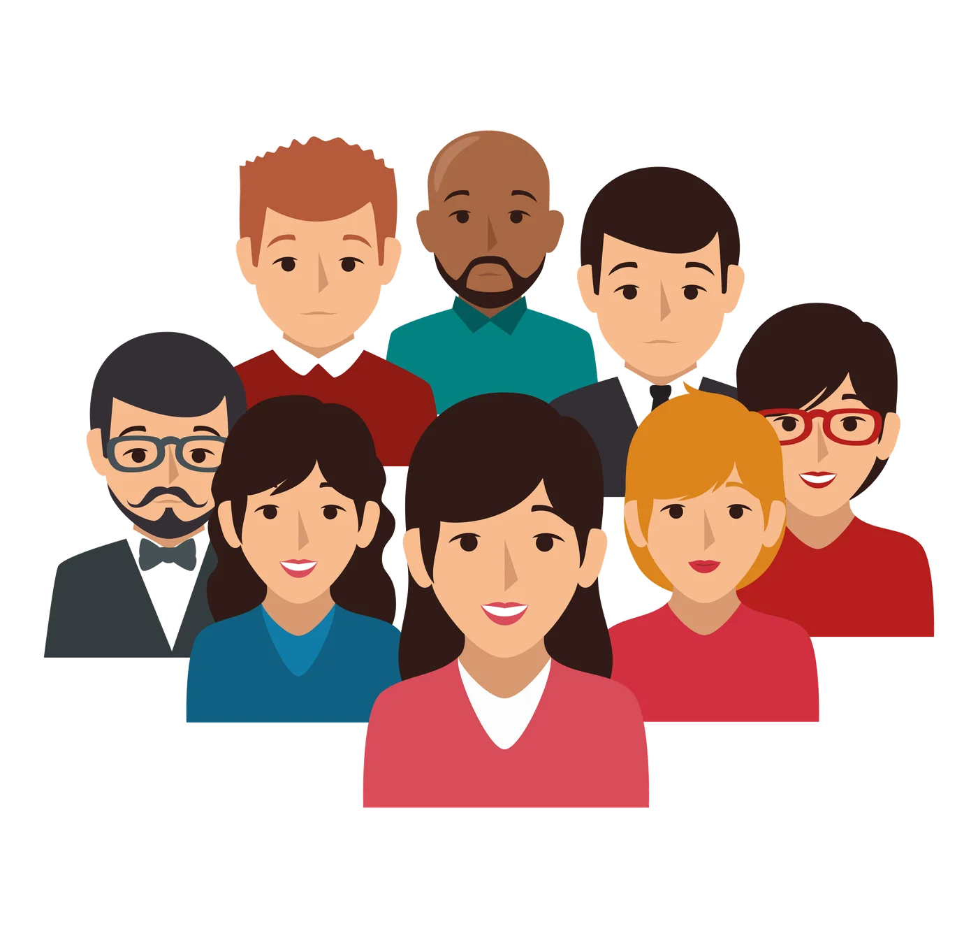 Un gruppo di persone diverse